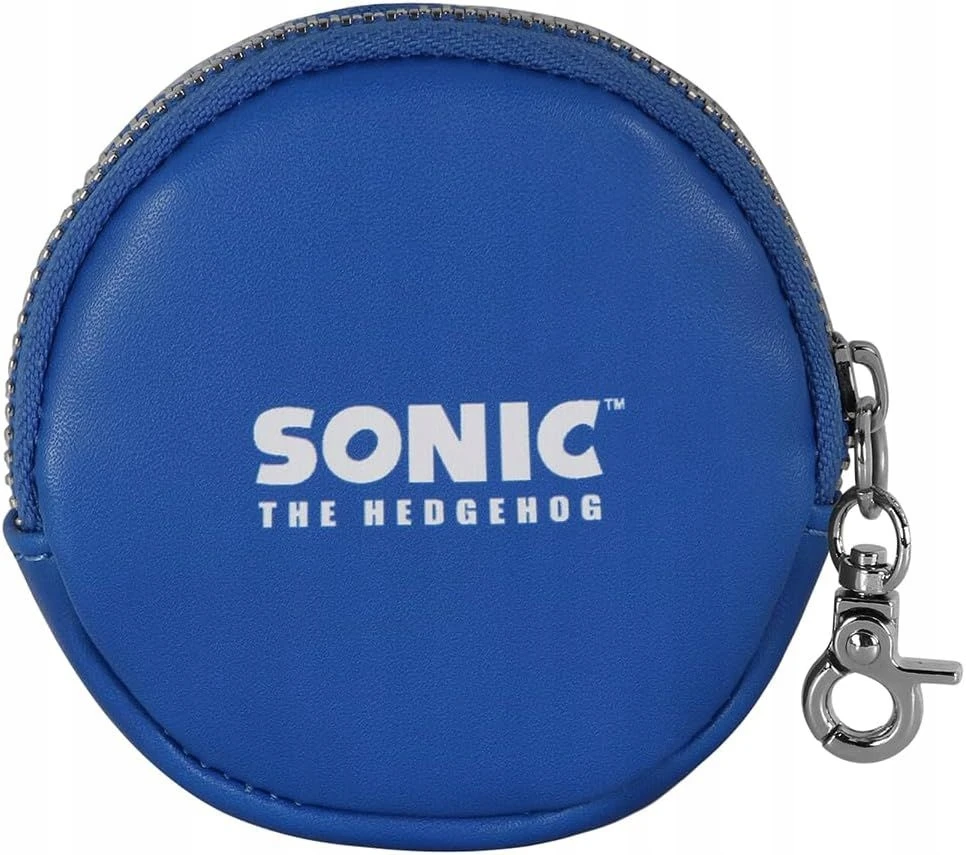 Karactermania PORTMONETKA SONIC FACE OKRĄGŁA, WYMIARY: 8.7CM X 8.7CM X 2.3CM
