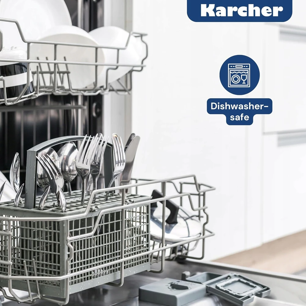 Karcher aliuminio keptuvė 8 7l su nepridegančia danga, juoda