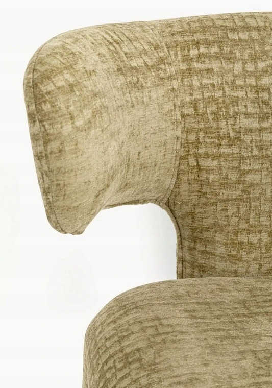 Kare Design Dizainerio minkšta kėdė svetainei ir valgomajam Tobi Max žalia Kare