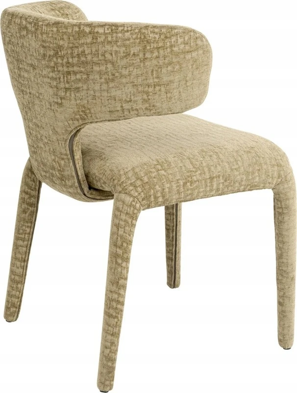 Kare Design Dizainerio minkšta kėdė svetainei ir valgomajam Tobi Max žalia Kare