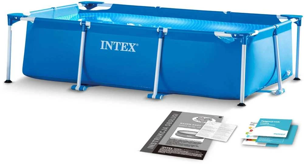 Baseinas Intex stačiakampės formos, 3x2m, Mėlynos spalvos