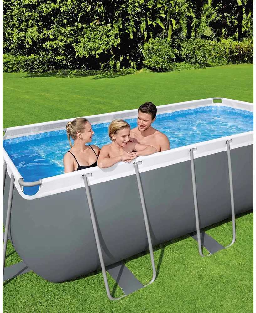 Stovas prie baseino 412 cm x 201 cm x 122 cm POWER STEEL BESTWAY