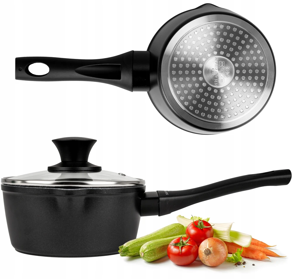 Karl Hausmann Aliuminio puodas 16 cm puodas SU DANGIU DUJŲ ĮVEDIMUI 1,3 L