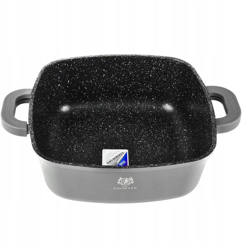 Karl Hausmann DIDELIS PUODAS INDUKCINIS DUJINIS GRANITINIS PUODAS 6,5L 28cm SU DANGIU PILKAS PUODAS