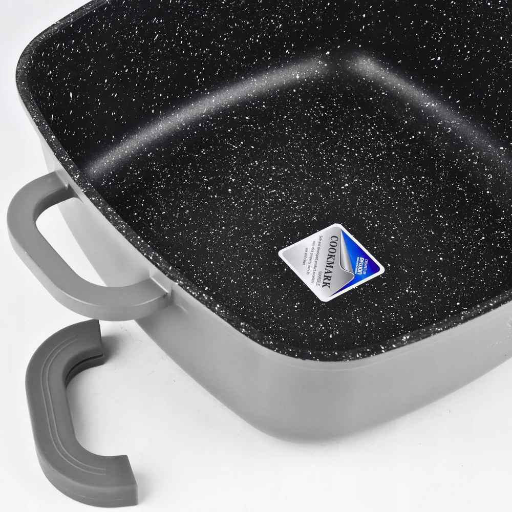 Karl Hausmann DIDELIS PUODAS INDUKCINIS DUJINIS GRANITINIS PUODAS 6,5L 28cm SU DANGIU PILKAS PUODAS