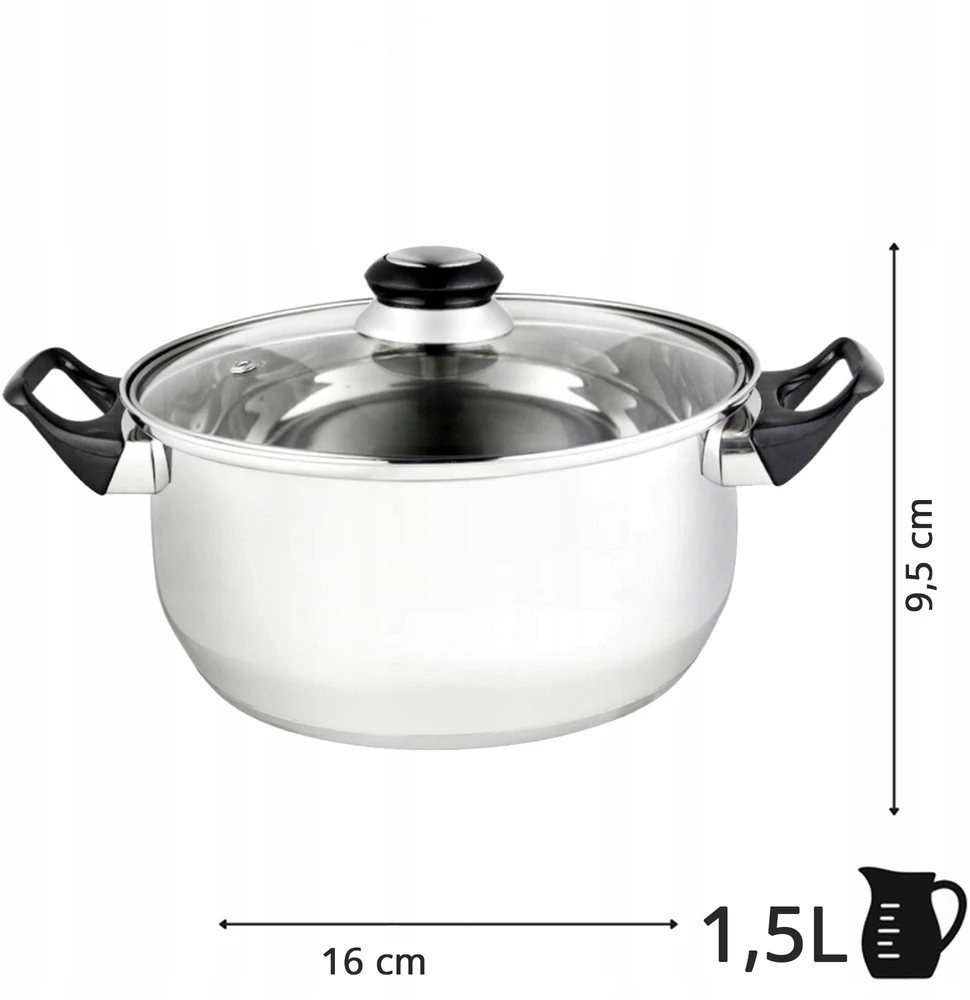 Karl Hausmann NERŪDIJANČIO PLIENO DUJINYS SU DANGIU 1,5l 16cm TRADICINIS