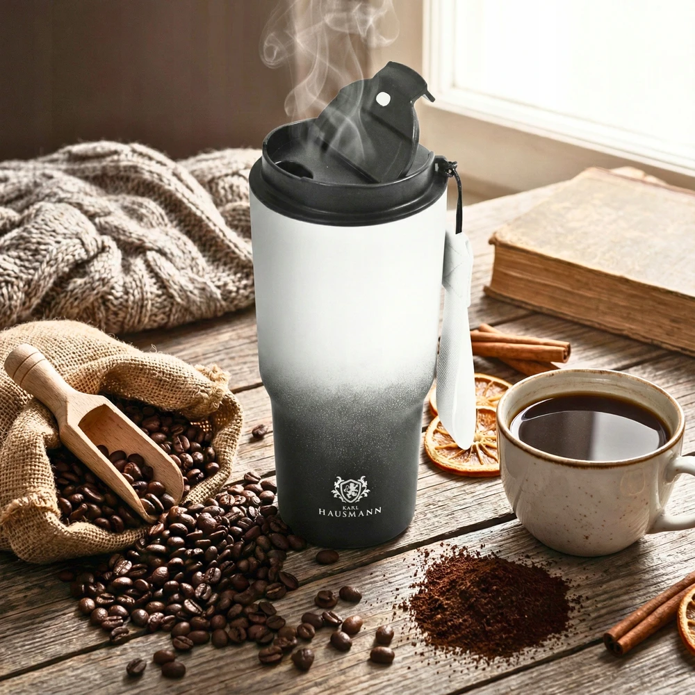 Karl Hausmann TERMINIS PUODULIS KAVAI IR ARBATA AUTOMOBILIUI, SANTRAUKA, NESKLIDA, 560 ml