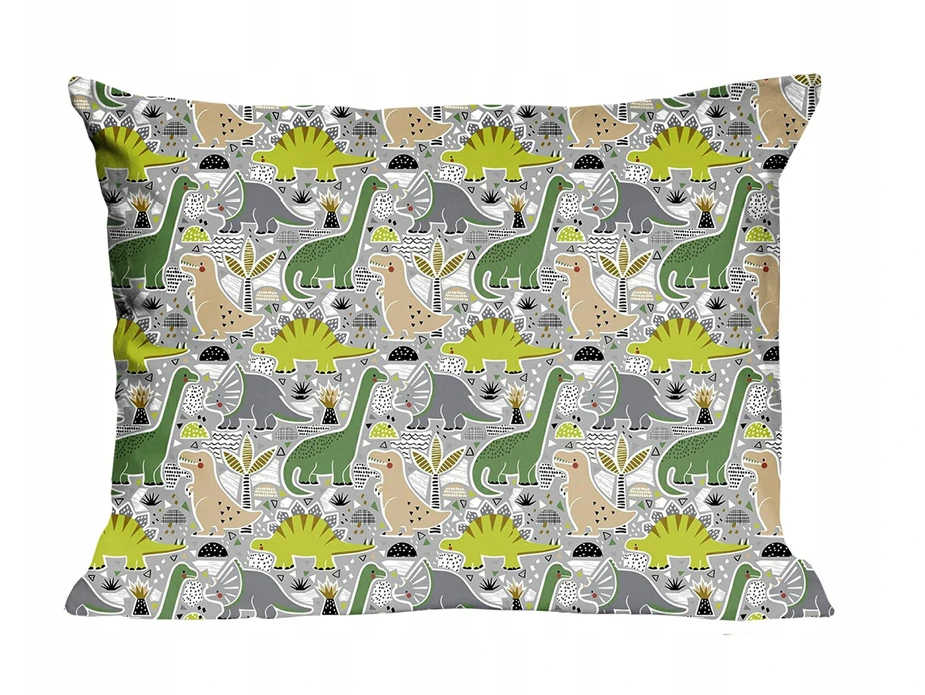 Karo Užvalkalas bawełniana 40x40 dinozaury žalia Kids