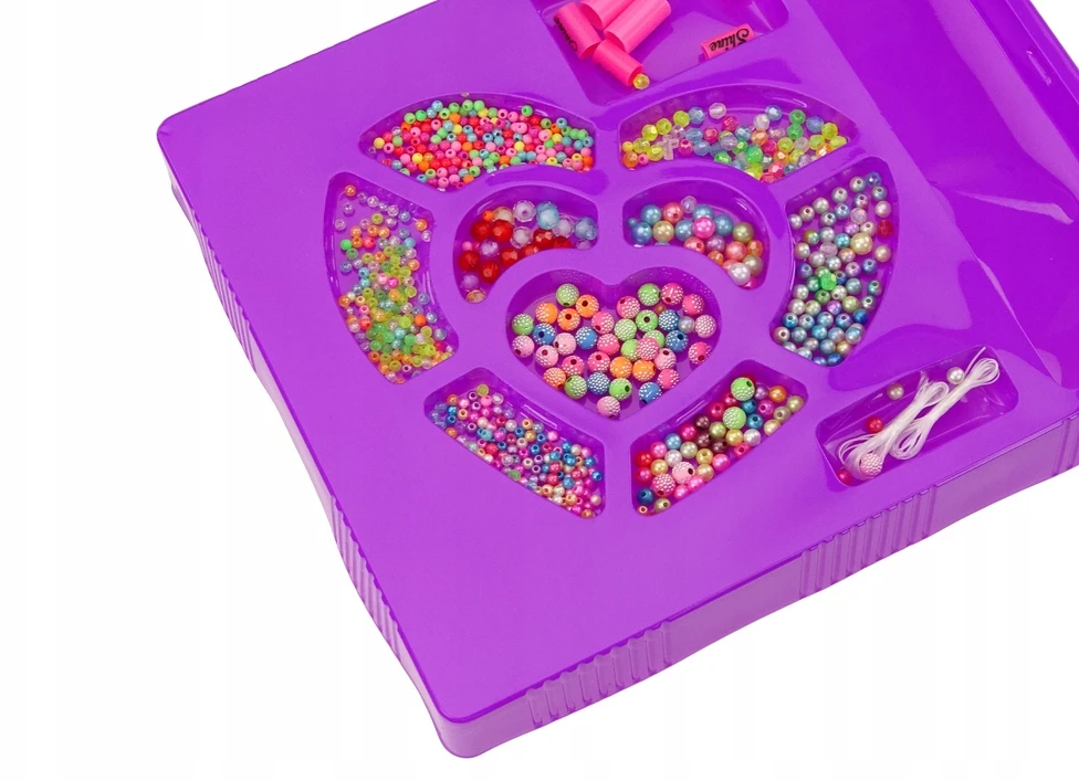 Lean Toys Spalvingų Karoliukų Rinkinys Papuošalų Gamybai