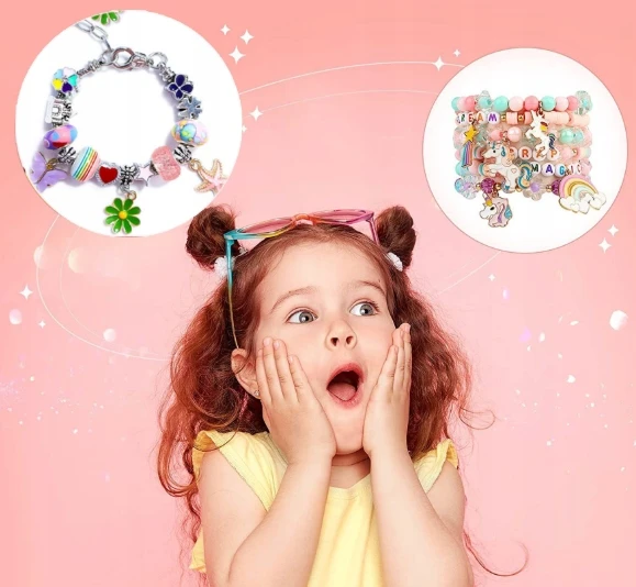 Karoliukai Purpuriniai amatų rinkinys MEGA Box 28 Cells DIY Jewelry 845vnt