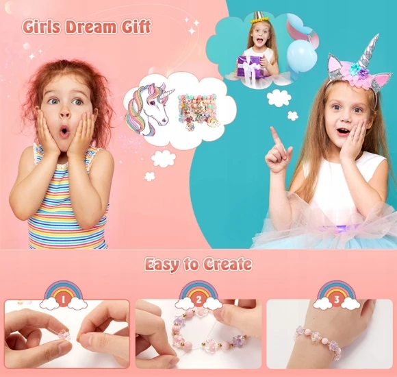 Karoliukai Purpuriniai amatų rinkinys MEGA Box 28 Cells DIY Jewelry 845vnt