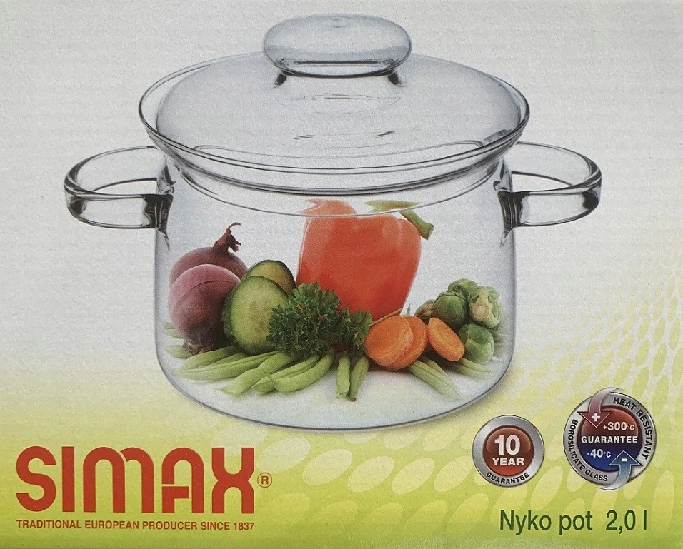 Karščiui atsparus puodas su dangteliu Simax Nyko 2L