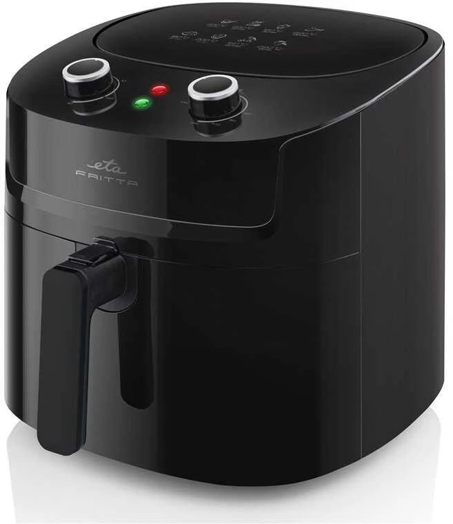 Virtuvinės svarstyklės ETA | Karšto oro gruzdintuvė | ETA216890000 Fritta | Galia 1800 W | Talpa 7,2 l | Karšto oro technologija | Juodas