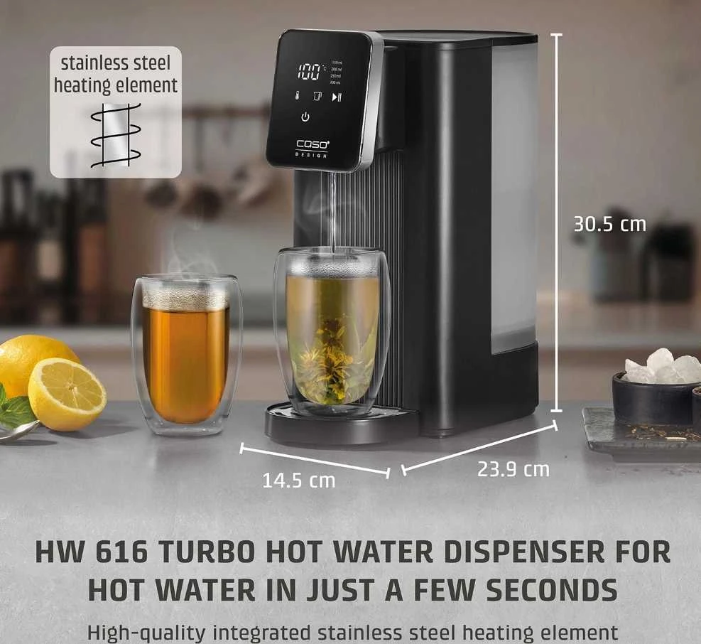 Karšto vandens dozatorius Caso HW 616, su turbo funkcija