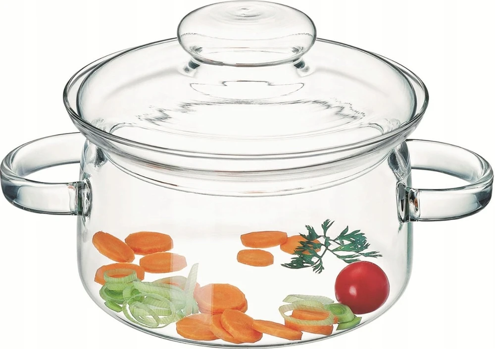 KARŠUMAI ATSPARUS STIKLINIS PUODAS SU LUXITO TRANSPARENT 1,5L