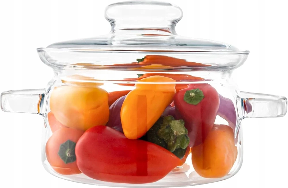 KARŠUMAI ATSPARUS STIKLINIS PUODAS SU LUXITO TRANSPARENT 1,5L