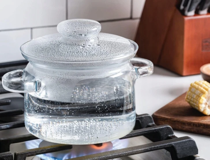 KARŠUMAI ATSPARUS STIKLINIS PUODAS SU LUXITO TRANSPARENT 1,5L