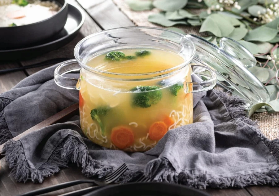 KARŠUMAI ATSPARUS STIKLINIS PUODAS SU LUXITO TRANSPARENT 1,5L