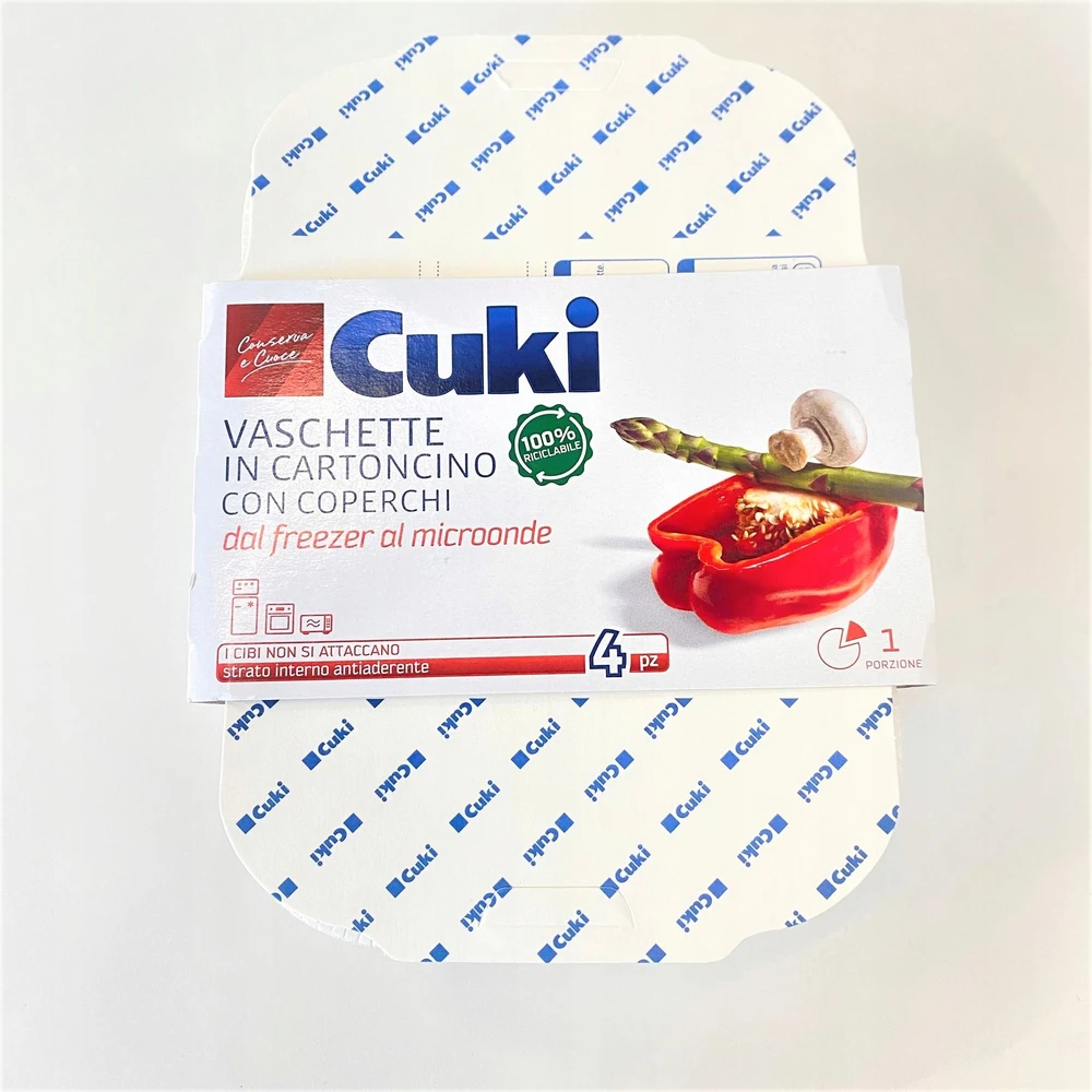 Kartoniniai padėklai su dangteliais Cuki 4 vnt K1-228
