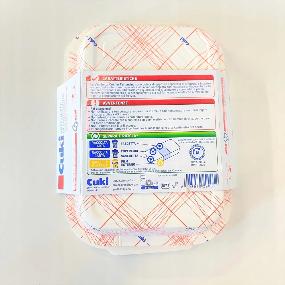 Kartoniniai padėklai su dangteliais Cuki 4 vnt K1-228