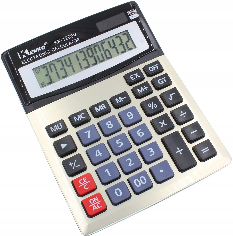 Karuida Biuro skaičiuotuvas Scientific Simple Matura 12 skaitmenų 1200V Didelis XL