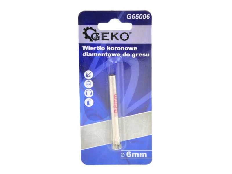 Karūnėlės formos grąžtas plytelėms Geko 6mm