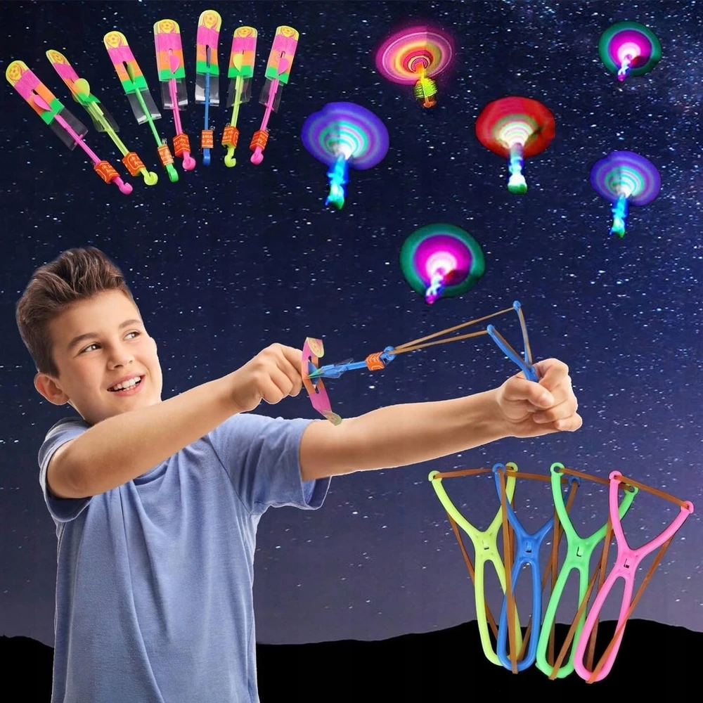 Karwil FLYING PIN WHEEL LED ŽAISLINIS PEČIŲ SRAIGTASOPTERIS SkėTIS VAIKAMS 10 vnt.
