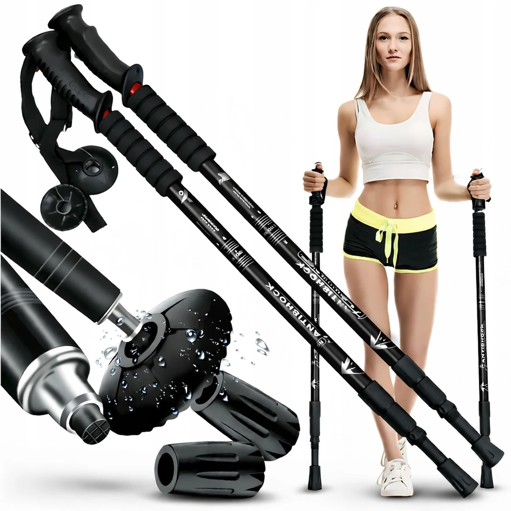 Karwil Sulankstomi trekingo lazdelės Nordic Walking, 2 vnt.