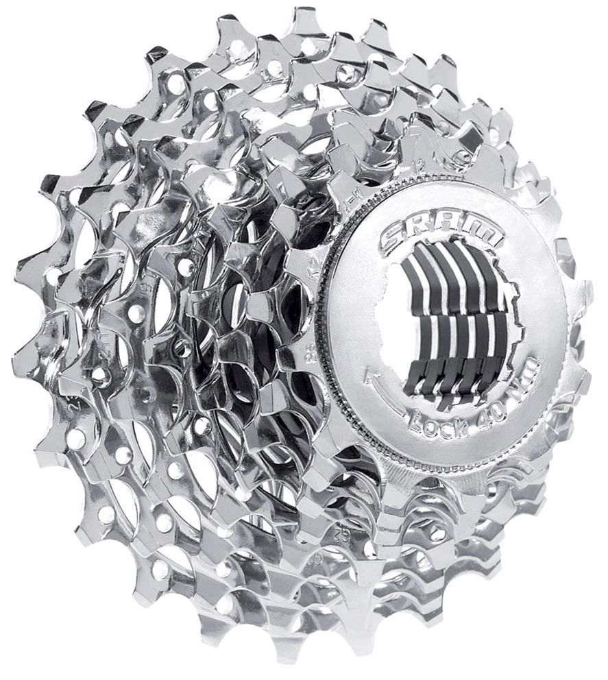 Kaseta SRAM PG-850 8-rzędowa 12-26 - PowerGlide II (PG), sidabrinė