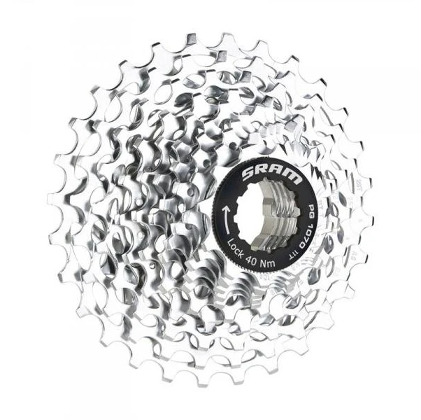 Kaseta SRAM PG-850 8-rzędowa 12-26 - PowerGlide II (PG), sidabrinė