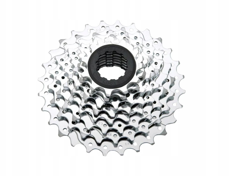Kaseta SRAM PG-850 8-rzędowa 12-26 - PowerGlide II (PG), sidabrinė