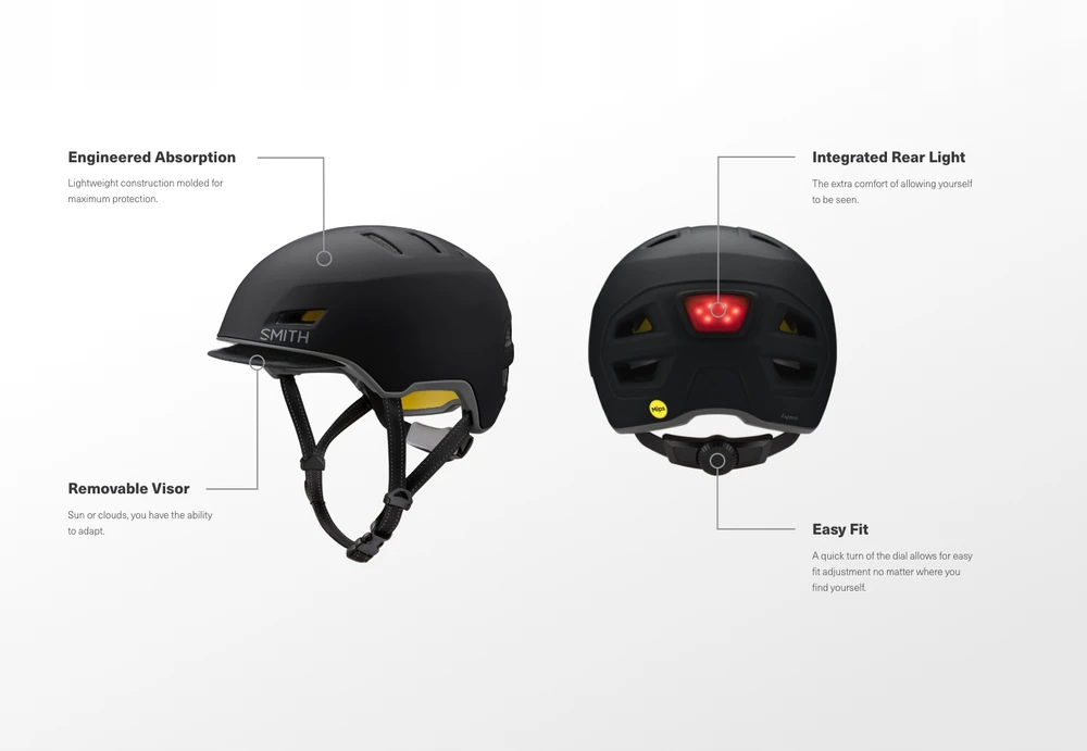 Kask Smith Express Mips, pilkas, dydis S (51-55cm)
