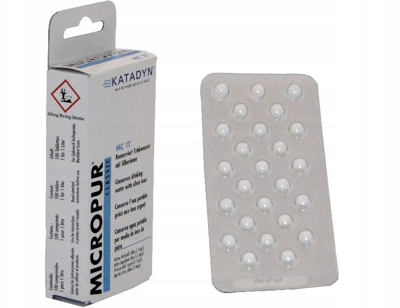 Vandens dezinfekavimo tabletės Katadyn Classic MC 1T, 100vnt.