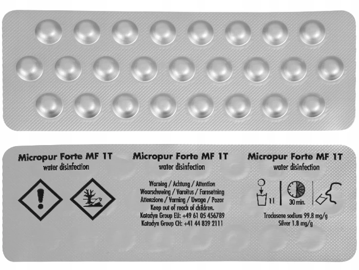 Katadyn Tabletės, Micropur, Forte, 25 tabletės