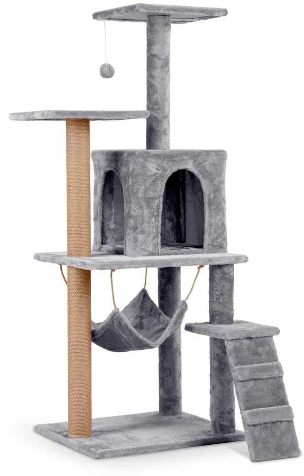 Katės draskyklė 125 cm Pethaus PH-007 pilka