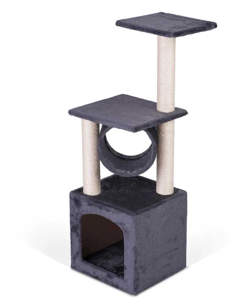 Katės draskyklė 93 cm DR-259 Pethaus su pele, pilka