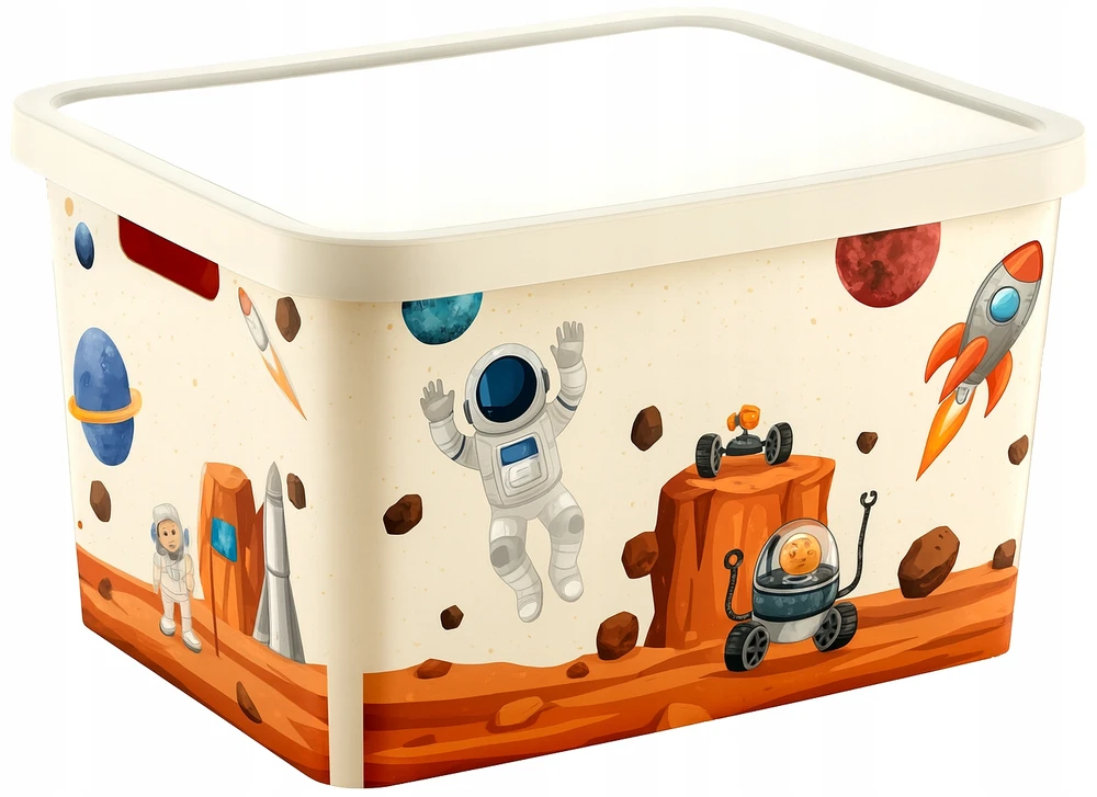 Katex Pojemnik Box Z Pokrywą STAFI Kosmos Mars Organizer Na Žaislai Dla Dzieci