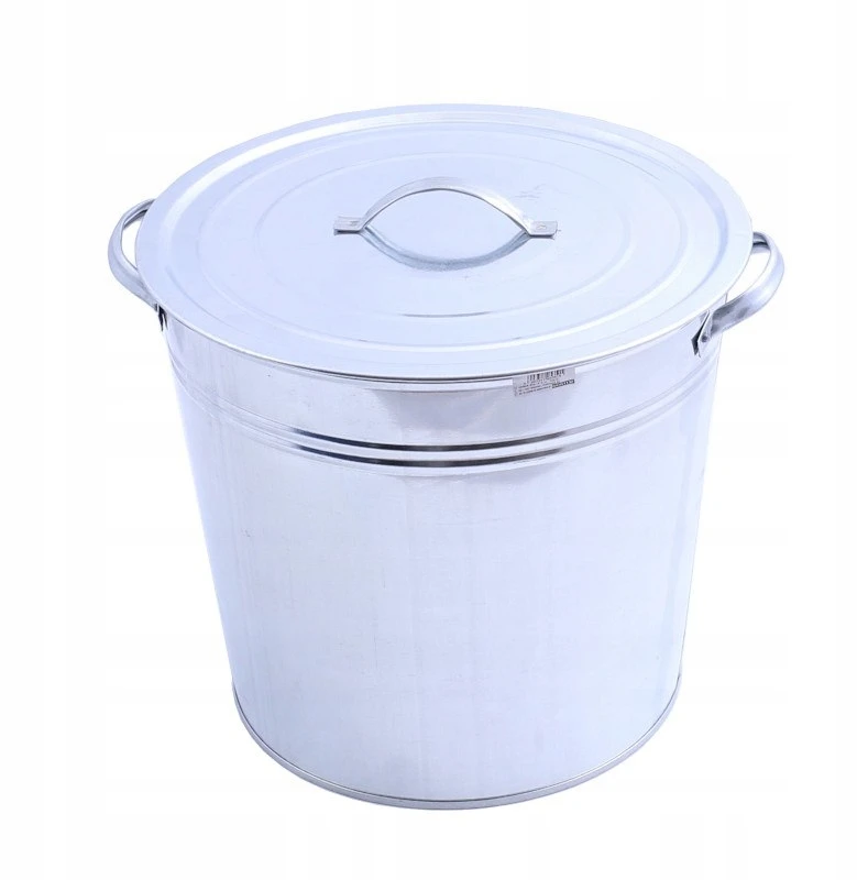 KATILAS, CINKO METALINIS PUODAS, 15 L, DANGINIS + Įdėklas