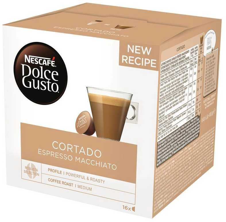 Kava Nescafe Dolce Gusto Cortado Espresso Macciato 100g 16 kapsulių