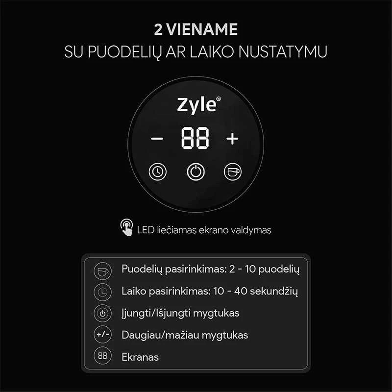 Kavamalė su girnomis Zyle ZY007CG, 160 W