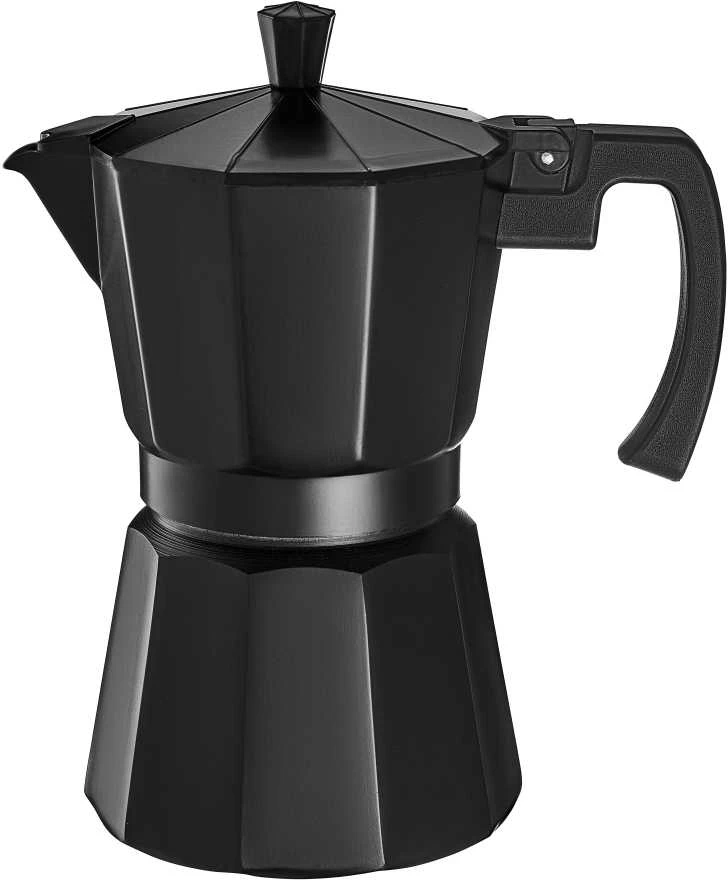 Juodas 150ml talpos „Domotti“ moka kavinukas