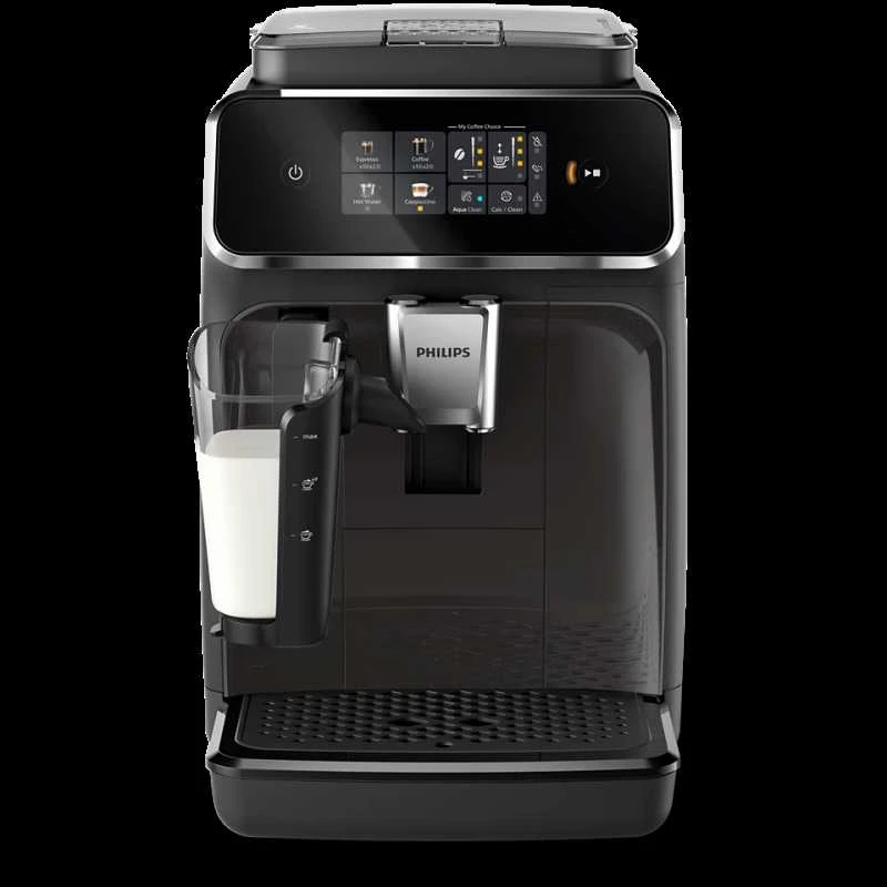 Philips | Espresso | EP2334/10 | Slėgis 15 bar | Su pieno plakikliu | Pilnai Automatinis | 1500 W | Juodas