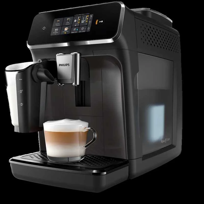 Philips | Espresso | EP2334/10 | Slėgis 15 bar | Su pieno plakikliu | Pilnai Automatinis | 1500 W | Juodas