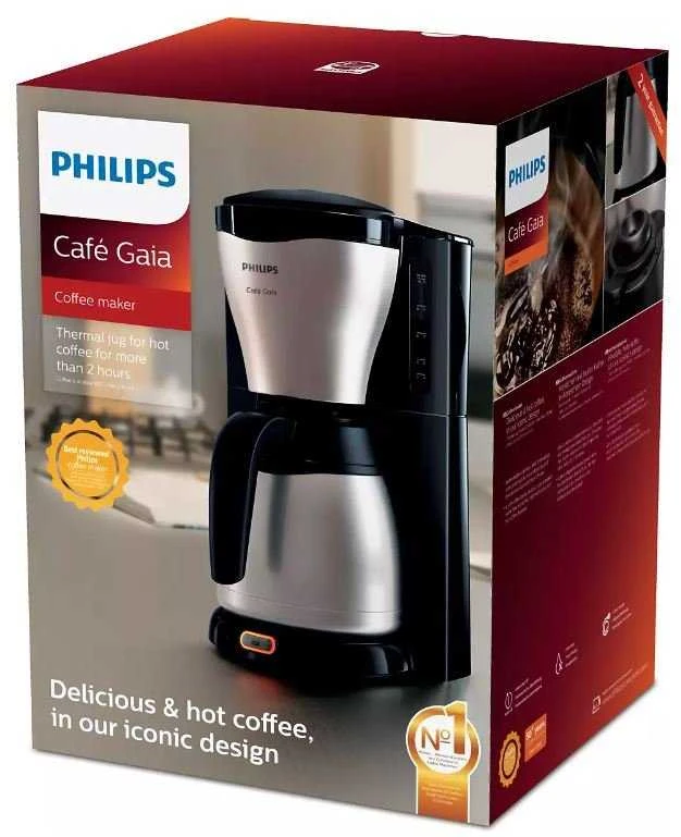 Kavos aparatas Philips Daily Collection HD7546/20, Juodos/Sidabrinės spalvos