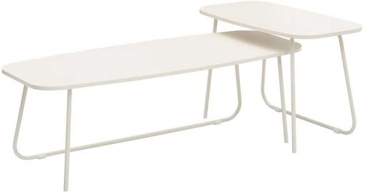 Home4You Kavos staliukai DUO 2vnt. 120x48xH40cm 75x40xH48cm