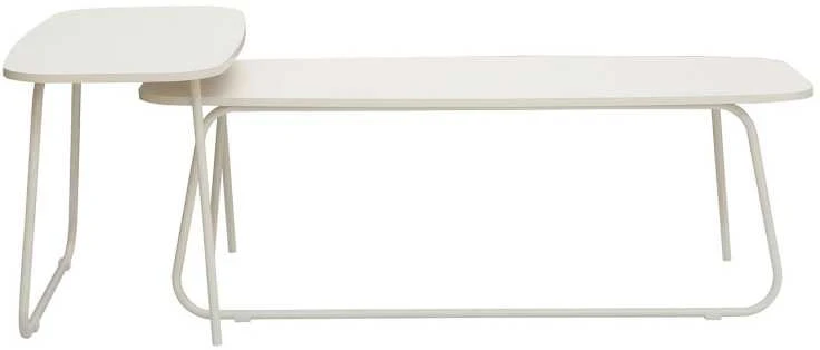 Home4You Kavos staliukai DUO 2vnt. 120x48xH40cm 75x40xH48cm