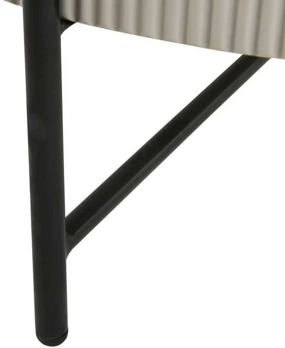 Home4You Kavos staliukas ASHER D80xH40cm Pilkas