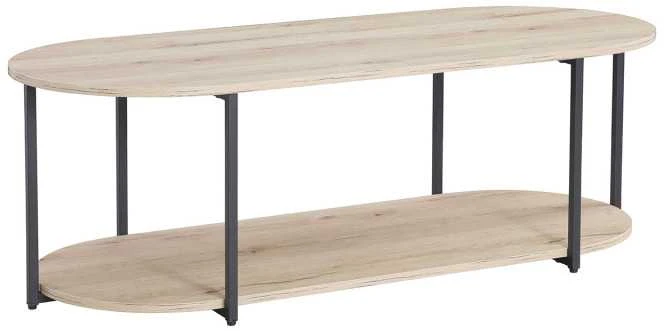 Home4You Kavos staliukas HANNES 120x52xH40cm Rustic melaminas