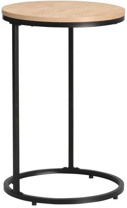 Home4You Kavos staliukas HEDVIG D40xH60cm Pelenų/Juoda