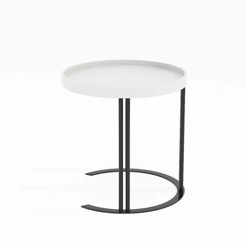 Home4You Kavos staliukas KEIRA D50xH50cm Balta